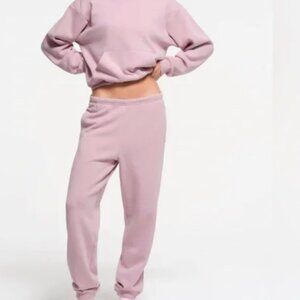 Skims Cotton Fleece Sweatpants DUSK